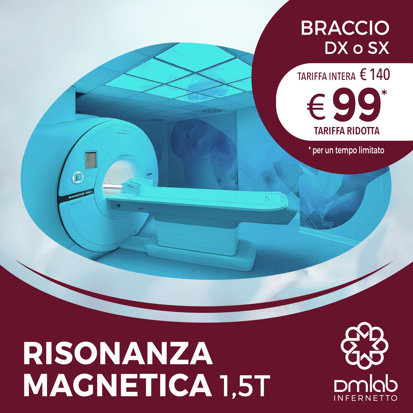 Risonanza Magnetica 1,5T – Braccio DX o SX