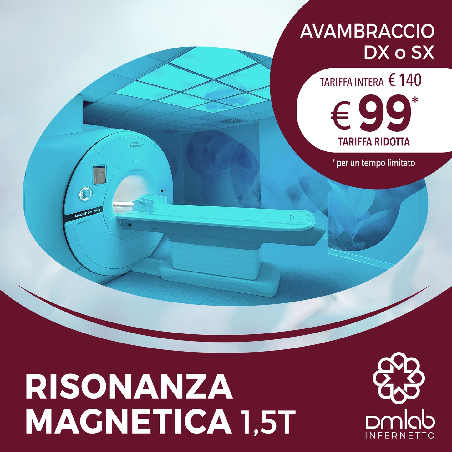 Risonanza Magnetica 1,5T – Avambraccio DX o SX