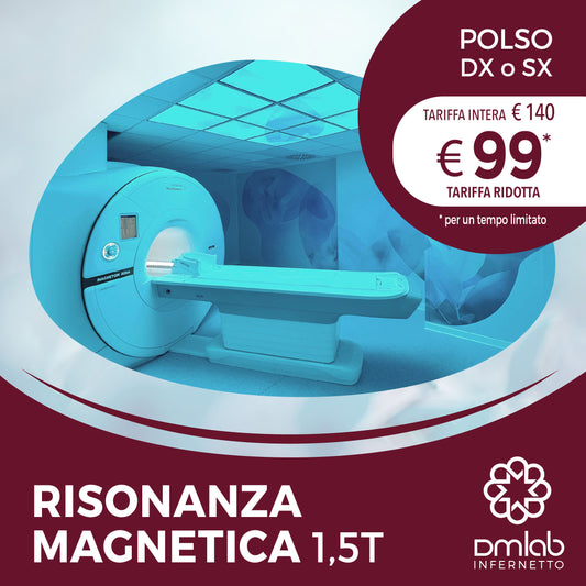 Risonanza Magnetica 1,5T – Polso DX o SX