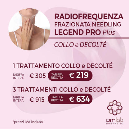 Radiofrequenza Frazionata Needling Legend Pro Plus – Collo e Decoltè