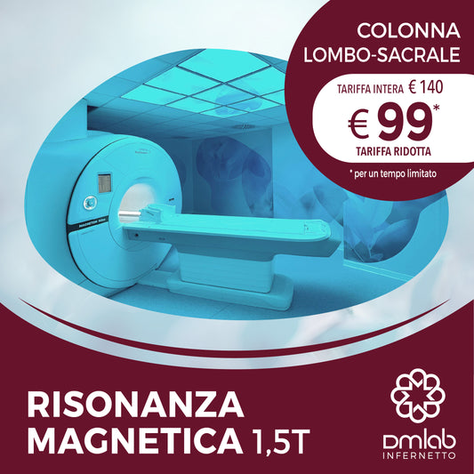 Risonanza Magnetica 1,5T – Colonna Lombo-Sacrale